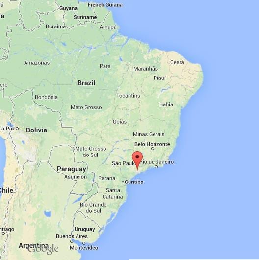 hvor er Sao Paulo placeret på et kort