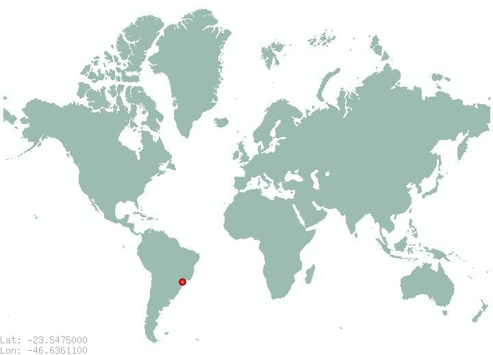 hvor er Sao Paulo placeret på et kort